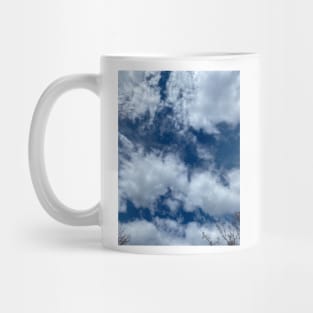 Cloudy, blue skies Mug